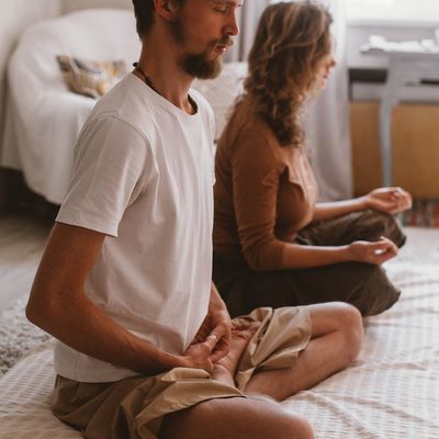 Quiet room for meditation and exercise.