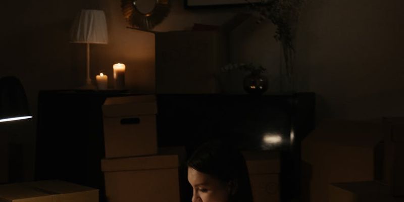 Shadow of a person moving gracefully.